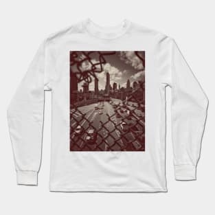 Manhattan Skyscrapers Long Island NYC Long Sleeve T-Shirt